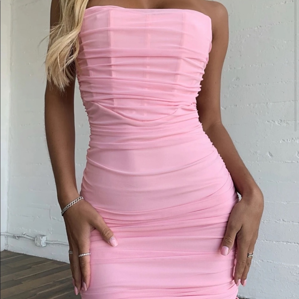 Tiger mist belle dress in pink